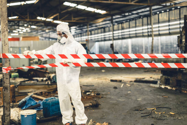 Professional Infectious Disease Decontamination technician working in Braselton, GA